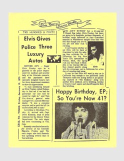 Elvis News Service Weekly Issue No. 240