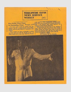 Elvis News Service Weekly Issue No. 245